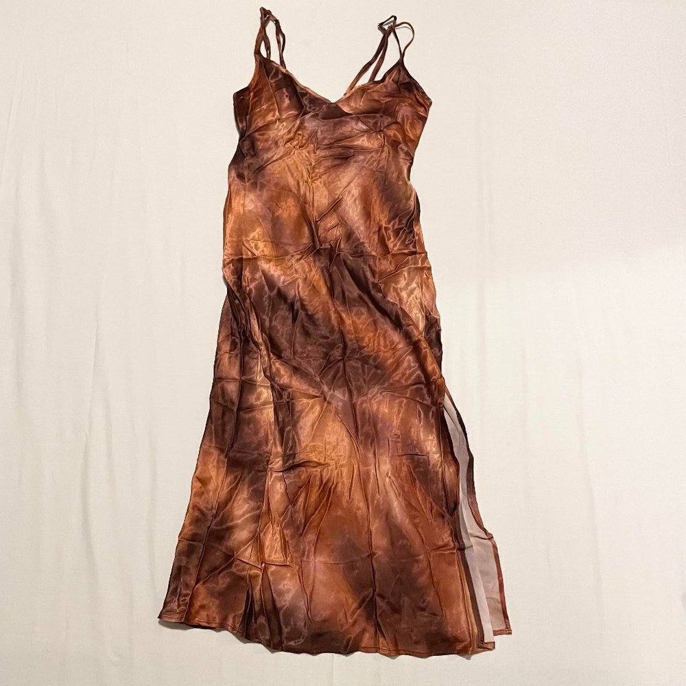 Bershka Maxi Slip Dress Womens Size Medium